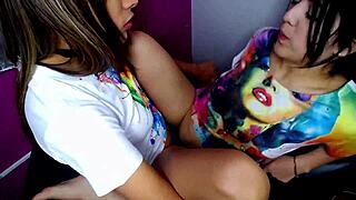 these hot colombian latinas lick asses finger wet pussies scissor moan to orgasm in lesbian domination