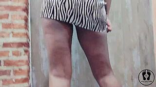 ebony stripper twerks huge ass shaking in sexy club dress