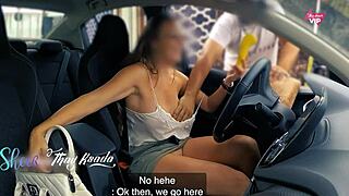 I'm All Naughty No Panties No Bra Teasing Rug Salesman!