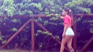 Risky Park Handjob For Stranger's Hard Cock!