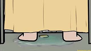 Cartoon Teen Doll Fucked Hard In Showers By Monster Cock Cumshot
