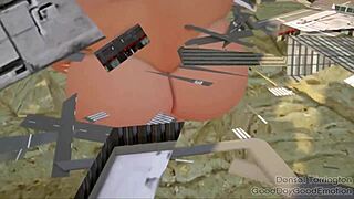 resident evil giantess belly inflates to huge monster size