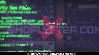 Hey, that shoplifting Halloween teen with big cock roleplay blows and fucks the police guard's monster dick!