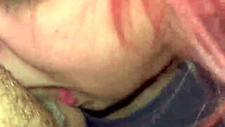 wanna watch her gag on cock in sloppy close-up blowjob with spit dripping everywhere?