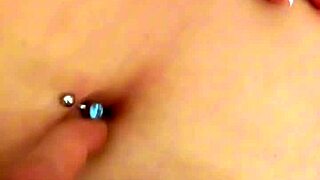 i love fingering this cute latina's beautiful navel close up