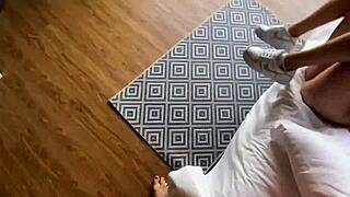 busty latina screams rough rimjob pov