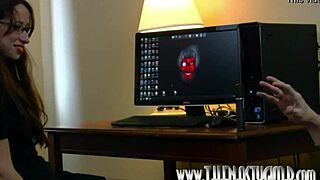 Cassandra gemini smokes in boots humiliating her gimp slave