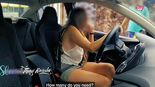 I'm All Naughty No Panties No Bra Teasing Rug Salesman!