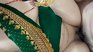 indian bhabhi's bedroom chudai with dever ends in creampie