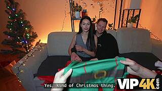 Vip4k Good Shaved Czech Girl Gets Santa Cumshot Christmas Present