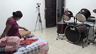 sexy venezuelan housewife packs tits for horny vacation!