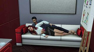 jennifer bends for boss anal creampie fuck in sims 4