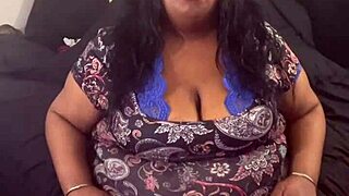 Ava knightly poses sexy, claps big tits and ass with buttplug to music