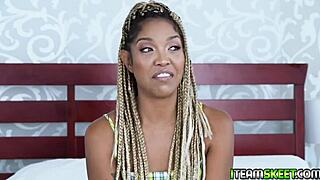 showing my blowjob talent ebony teen style