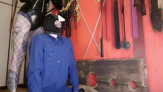 Dominatrix Dumps Cum On Slave