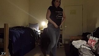 Busty milf caught spying on cam, dare you comment her curves?