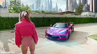 sweetie fox worships big black cock in mirror before diana rider joins for rough doggystyle pounding