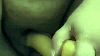 man, this chubby housewife is squirting hard on her dildo...