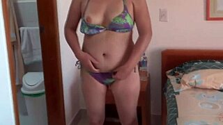 On The Beach I Masturbate For Friend's Stepson With Huge Cumshot