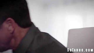 stepmom and stepdaughter interview stepdaddy for kinky family threesome fuck now!