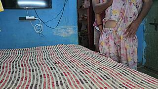 village bhabhi gets intimate indoor massage from dever on her big tits pussy