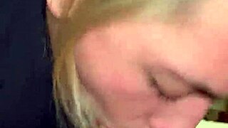 wanna watch her gag on cock in sloppy close-up blowjob with spit dripping everywhere?