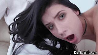 hey watch this hot wife nicole black get all holes pounded cuckold style