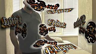 masseur massages wife's ass pussy she jerks cock cums on her