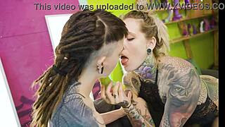 goth babe straps on and pounds shy skinny teen hard...