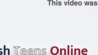 Naughty student teases with toy play under her panties