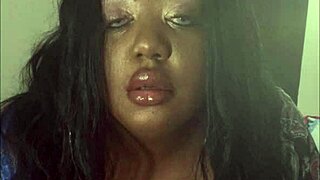 Ava knightly poses sexy, claps big tits and ass with buttplug to music