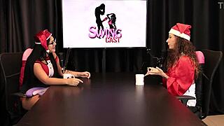 Brazilian Swingers Lick Every Inch of Jujube Delícia's Sheer Red Pussy No Fingers