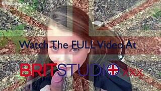 Hot Teen 18+ Sucks Cock POV Outdoors Till Cum Facial Explosion