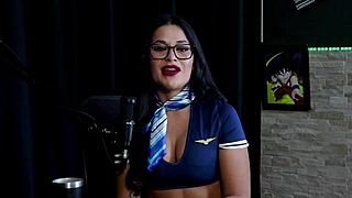 ever dream of banging a fired flight attendant? tifany rocha spills on plane orgies swing cast red sheer tease