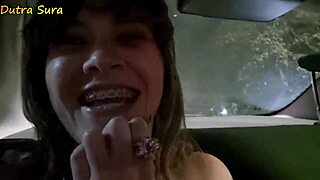 Shaved Latina Pays Uber with Big Pussy Lips and Tight Cunt Ride
