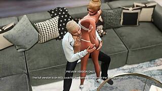 Naughty celebrity 3D hentai babe masturbates wildly preview