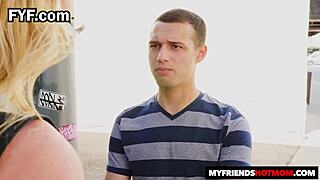 rachael cavalli shows her son's friend how to fuck like an adult. she takes his cock deep and swallows every drop