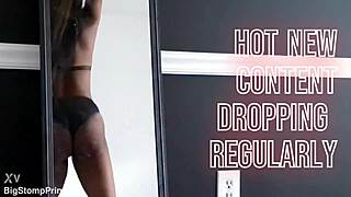 Ebony Twerks Ass in Sexy Lingerie Costumes Stay Tuned