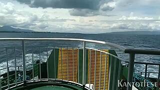 pinay probinsyana sucks chief mate's cock for her boat ticket