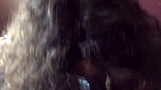 Pretty PAWG kneels for long sloppy blowjob swallowing every drop