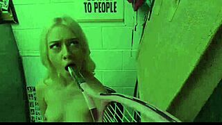 Skinny Blonde Tennis Teen Skyler Storm Fucks Guard Dorian Del Isla for Freedom