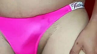 Femboy Dances Wildly in Tight Lingerie Panties