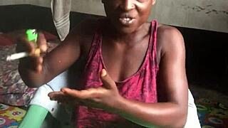 crazy bitch puffs smoke in lane lords room rocking her sexy clothes with dirty talk