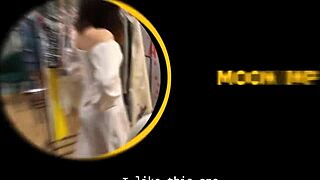 Russian Teen Screams in Anal Ecstasy Fitting Room Fuck