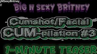 britney's big sexy blowjobs lead to massive cum facials in pov teaser