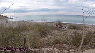 French Teacher Slut Sucks Stranger Cock On Nude Beach Cumshot