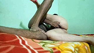 sexy indian village couple's homemade romantic pussy licking and tight fucking