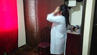 Caught Stepmom Masturbating, Fucked Her Deep Throat Better Than Wife!
