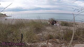 French Teacher Slut Sucks Stranger Cock On Nude Beach Cumshot