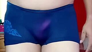 Femboy Dances Wildly in Tight Lingerie Panties